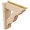 Ekena Millwork 6-in W x 18-in D x 22-in H Funston Trad Rough Cedar Woodgrain TimberThane Outlooker, Primed Tan OUTUR060X18X22FST04RCPR - alternate 6
